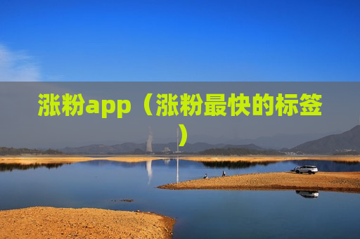 涨粉app（涨粉最快的标签）