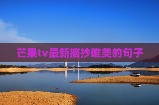 芒果tv最新摘抄唯美的句子