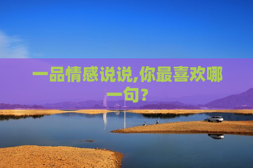 一品情感说说,你最喜欢哪一句？