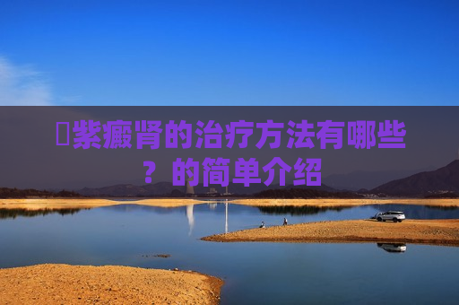 ​紫癜肾的治疗方法有哪些？的简单介绍