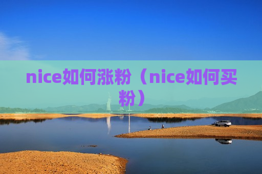 nice如何涨粉（nice如何买粉）